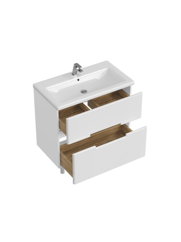 Мебель для ванной комнаты SanStar Ориана 80 напольная, раковина Cersanit Como 80