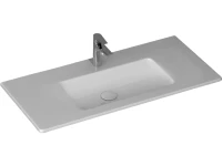 Мебельная раковина Allen Brau Fantasy Flat 102x47, без перелива, белая