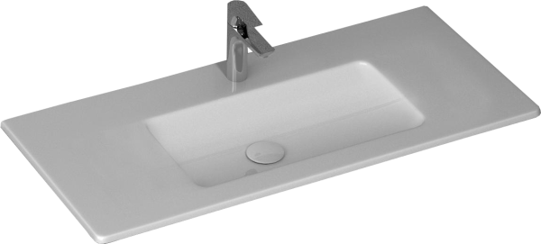 Мебельная раковина Allen Brau Fantasy Flat 102x47, без перелива, белая