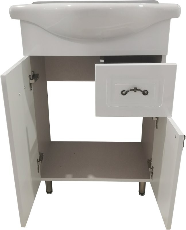 Тумба под раковину без столешницы Corozo Элегия ретро 60, напольная, бронза