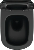 Комплект Унитаз подвесной Ideal Standard IdealMood T4665V3 безободковый, с микролифтом, матовый черный + Инсталляция ProSys R0308A6 с кнопкой смыва черной матовой