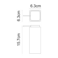 Дозатор для жидкого мыла Wasserkraft Ems K-16991 настольный, белый