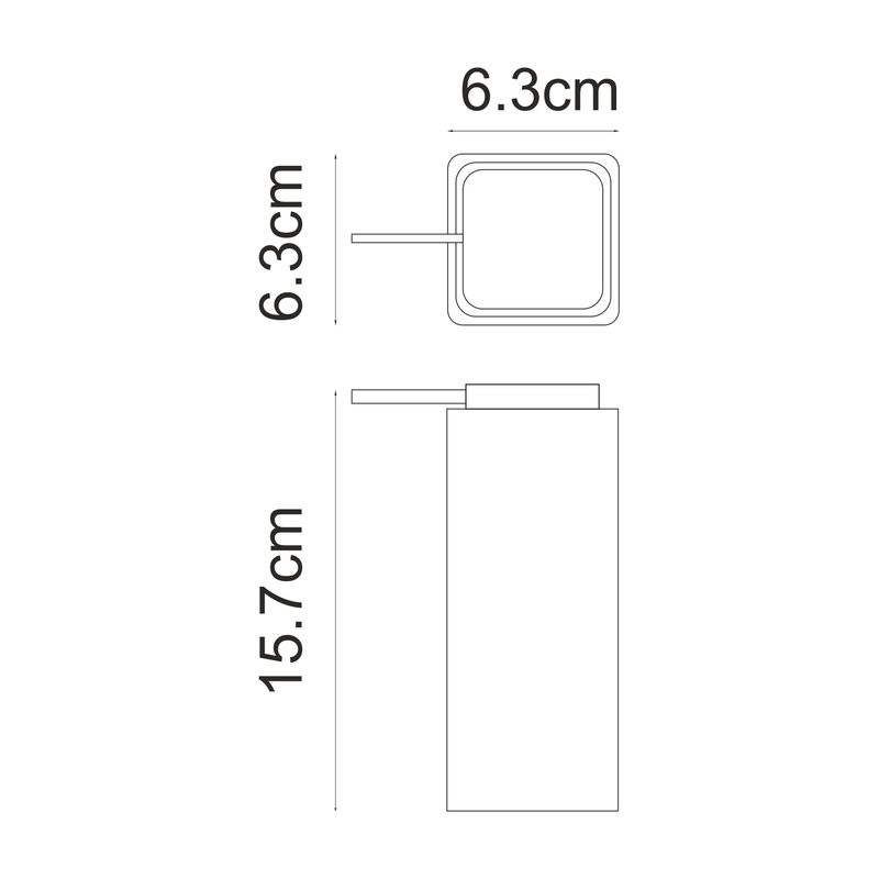 Дозатор для жидкого мыла Wasserkraft Ems K-16991 настольный, белый