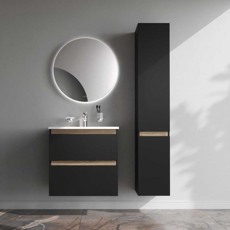 Мебель для ванной комнаты AM.PM X-Joy 65 подвесная, черная матовая