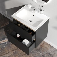 Мебель для ванной комнаты AM.PM X-Joy 65 подвесная, черная матовая