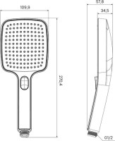 Душевая лейка IDDIS Esper ESP3FBSi18 черный матовый