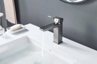 Смеситель для раковины Shevanik S9701T оружейная сталь