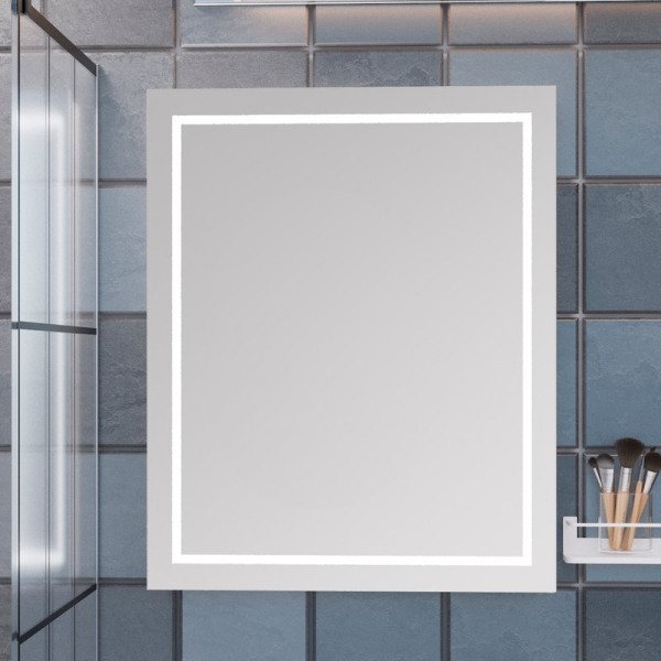 Зеркало-шкаф Emmy Родос R 50 с подсветкой