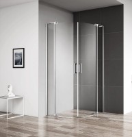 Душевой уголок Cezares Slider R 2 90/100 C Cr профиль хром, стекло прозрачное