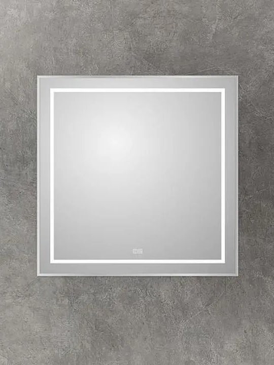 Зеркало BelBagno Kraft 90x80, с подсветкой, с подогревом, сатин