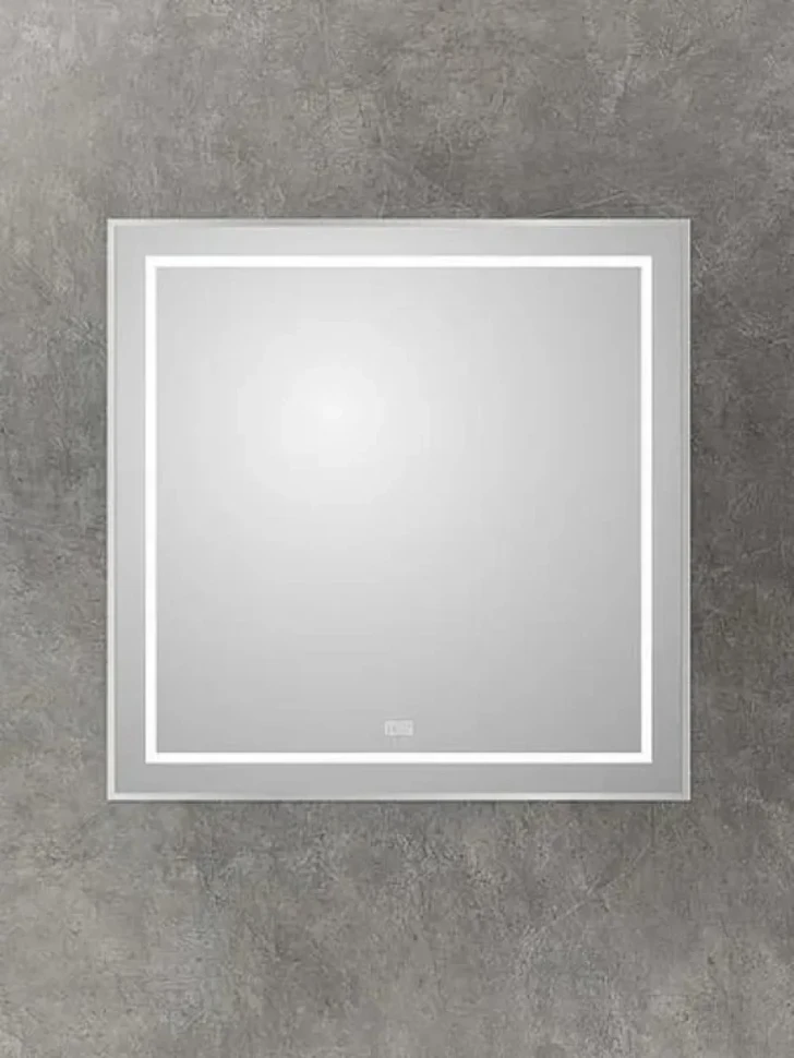 Зеркало BelBagno Kraft 90x80, с подсветкой, с подогревом, сатин