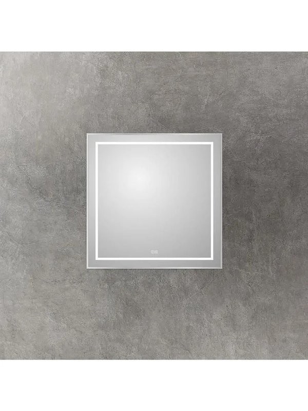 Зеркало BelBagno Kraft 90x80, с подсветкой, с подогревом, сатин