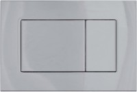 Комплект Berges Atom Quattro S Rimless крышка-сиденье с микролифтом, кнопка смыва глянцевый хром