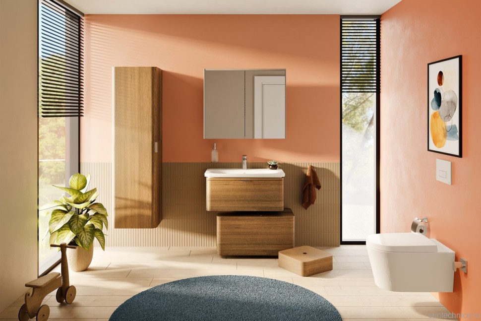 Зеркало-шкаф VitrA Core 80 с подсветкой, антрацит
