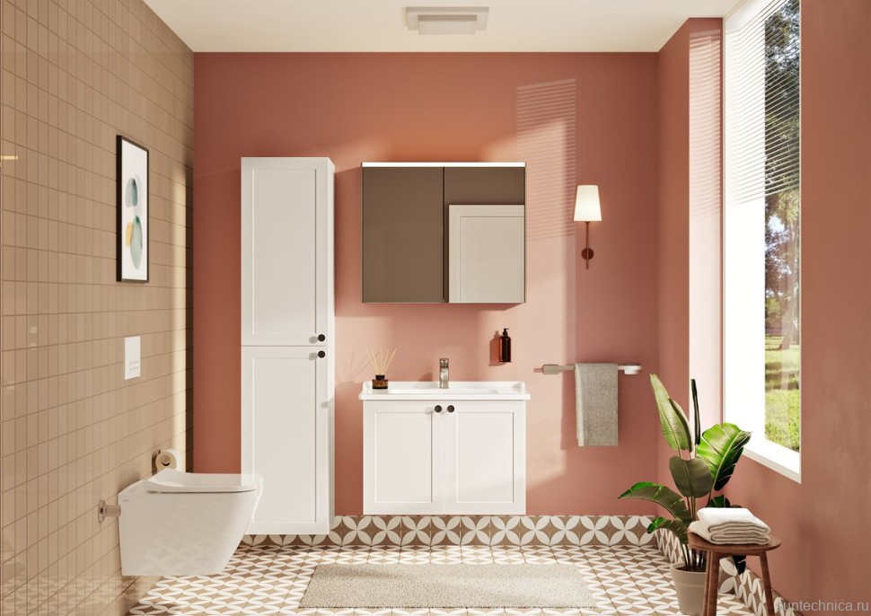 Зеркало-шкаф VitrA Core 80 с подсветкой, антрацит