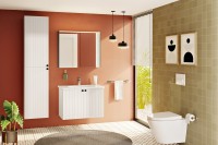 Зеркало-шкаф VitrA Core 80 с подсветкой, антрацит