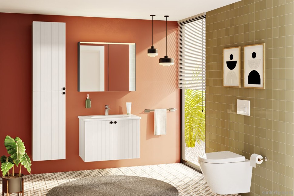 Зеркало-шкаф VitrA Core 80 с подсветкой, антрацит