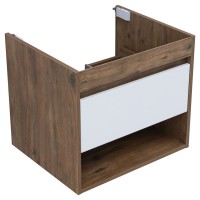 Тумба под раковину Aquanet Тренд 60 дуб рустикальный/белый сатин