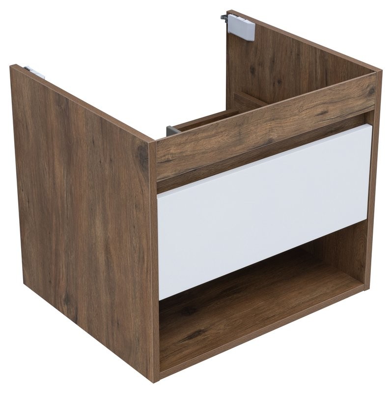 Тумба под раковину Aquanet Тренд 60 дуб рустикальный/белый сатин