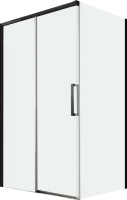 Душевой уголок Veconi Premium Trento PTC-SP-40B 140x80, профиль черный матовый, стекло прозрачное