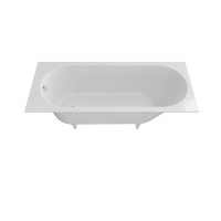 Ванна из искусственного камня Triton Омега 170x70 см, встраиваемая, белая, на ножках