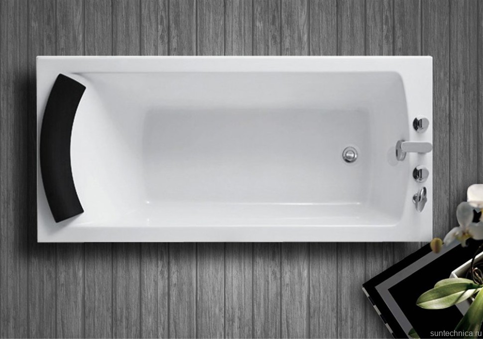 Акриловая ванна Royal Bath Vienna RB 953203 170x70 см, пристенная, белая, с каркасом