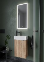 Мебель для ванной комнаты Sancos Mini 35 L подвесная, дуб галифакс натуральный