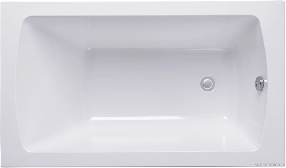 Акриловая ванна Alex Baitler Onega без опоры 120x60 см, встраиваемая, белая