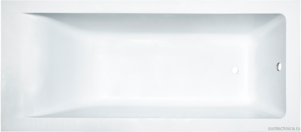 Ванна из искусственного камня Marmo Bagno Ницца 170x70 см, встраиваемая, белая, на ножках