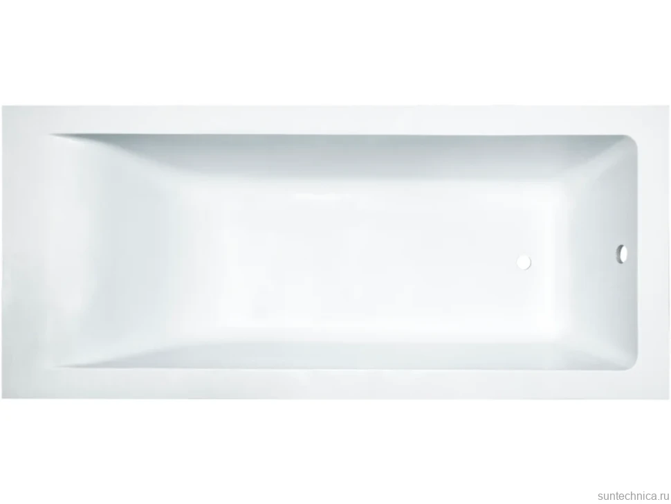 Ванна из искусственного камня Marmo Bagno Ницца 170x70 см, встраиваемая, белая, на ножках