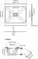 Поддон для душа Wasserkraft Elbe 74T19 100х100