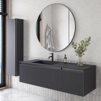 Тумба под раковину без столешницы Armadi Art Quatro 2 140 anthracite