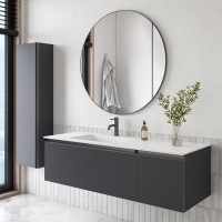 Тумба под раковину без столешницы Armadi Art Quatro 2 140 anthracite