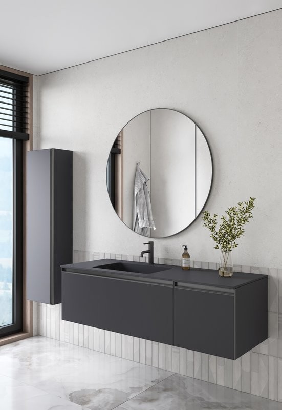 Тумба под раковину без столешницы Armadi Art Quatro 2 140 anthracite
