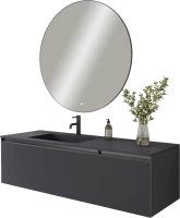 Тумба под раковину без столешницы Armadi Art Quatro 2 140 anthracite