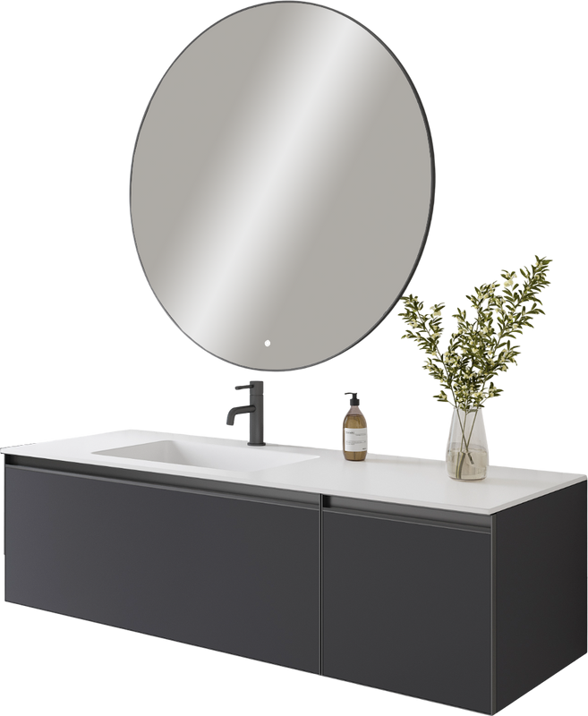 Тумба под раковину без столешницы Armadi Art Quatro 2 140 anthracite
