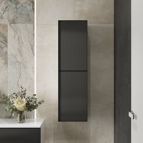 Шкаф пенал для ванной STWORKI Левангер 40, белый матовый