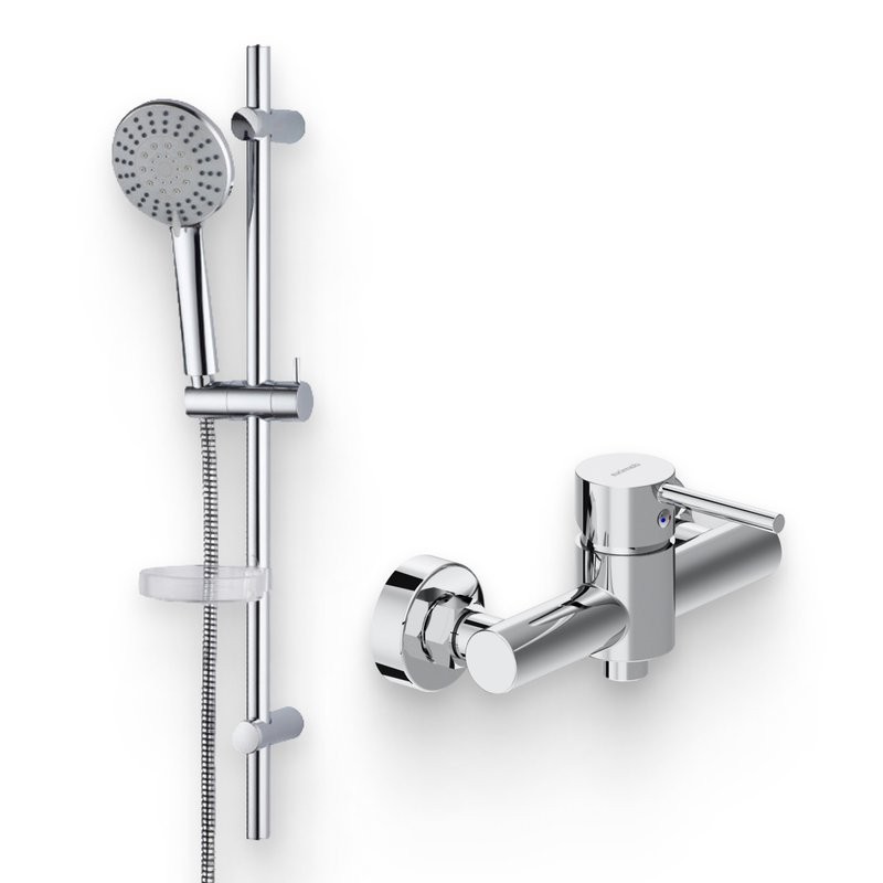 Душевой комплект Смеситель для душа Damixa Scandinavian Pure 362000000 хром + Гарнитур RedBlu Palace One 914100000