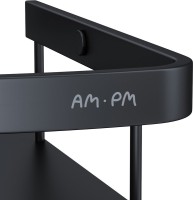 Полка AM.PM Sense L A7454222 угловая, черная, 2 шт.