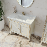 Тумба с раковиной Caprigo Albion 90 напольная, светлый беж