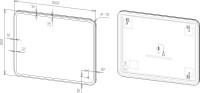 Мебель для ванной комнаты BelBagno Marino 100 bianco lucido, подвесная, зеркало DIWO Коломна