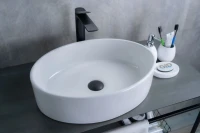 Накладная раковина GID Lago N9012 50 глянцевая белая, овальная, фаянс