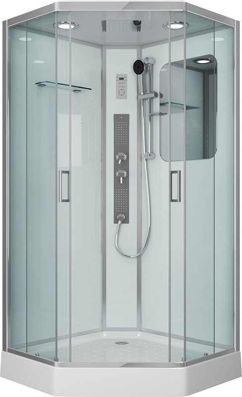Душевая кабина Niagara Premium NG-6002-01GD 100х100х220, с низким поддоном