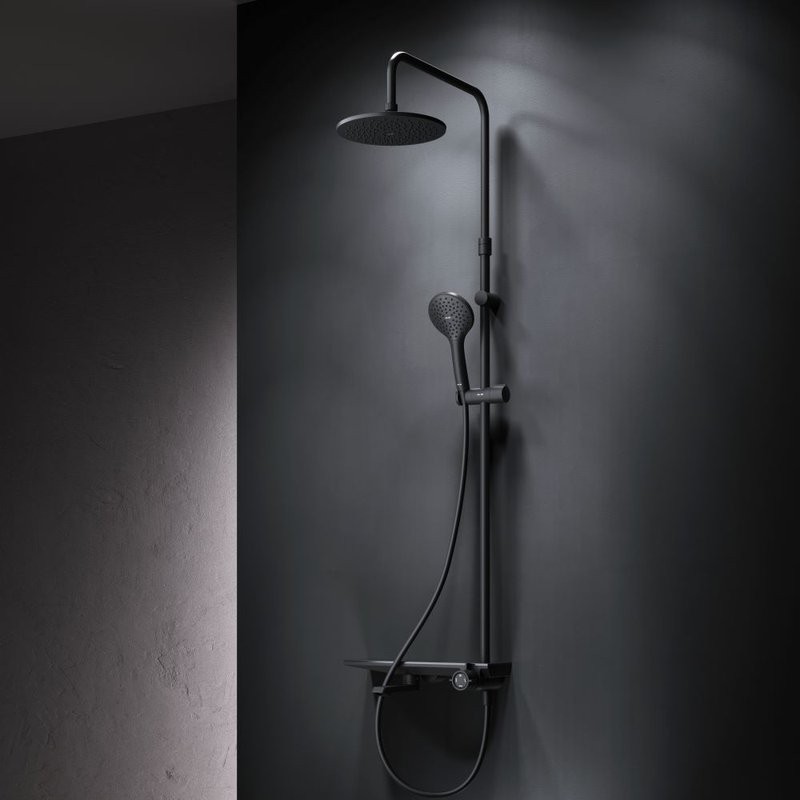 Душевая стойка AM.PM Gem F0790722 матовая черная