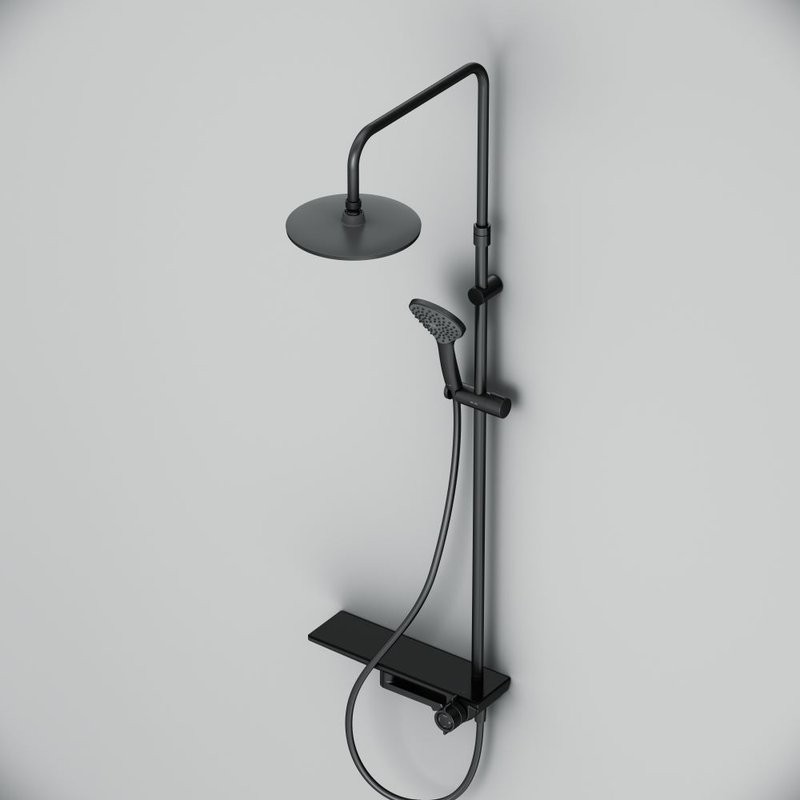 Душевая стойка AM.PM Gem F0790722 матовая черная