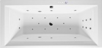 Акриловая ванна Excellent Crown Grand WAEX.CRG19.ULTRA 190x90 см, встраиваемая, с гидромассажем, белая, с каркасом, со сливом-переливом