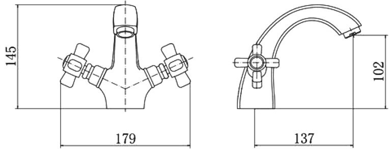 Смеситель для раковины Fashun A1018 хром