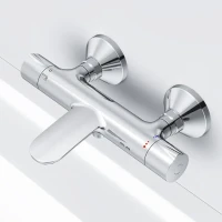 Душевой комплект Термостат AM.PM Like F8050000, для ванны с душем + Стойка