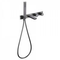 Встраиваемый смеситель для душа и ванны Abber Rund AF8730NG С ВНУТРЕННЕЙ ЧАСТЬЮ, никель