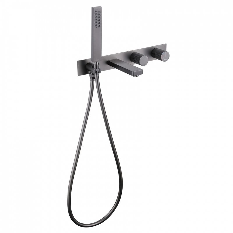 Встраиваемый смеситель для душа и ванны Abber Rund AF8730NG С ВНУТРЕННЕЙ ЧАСТЬЮ, никель